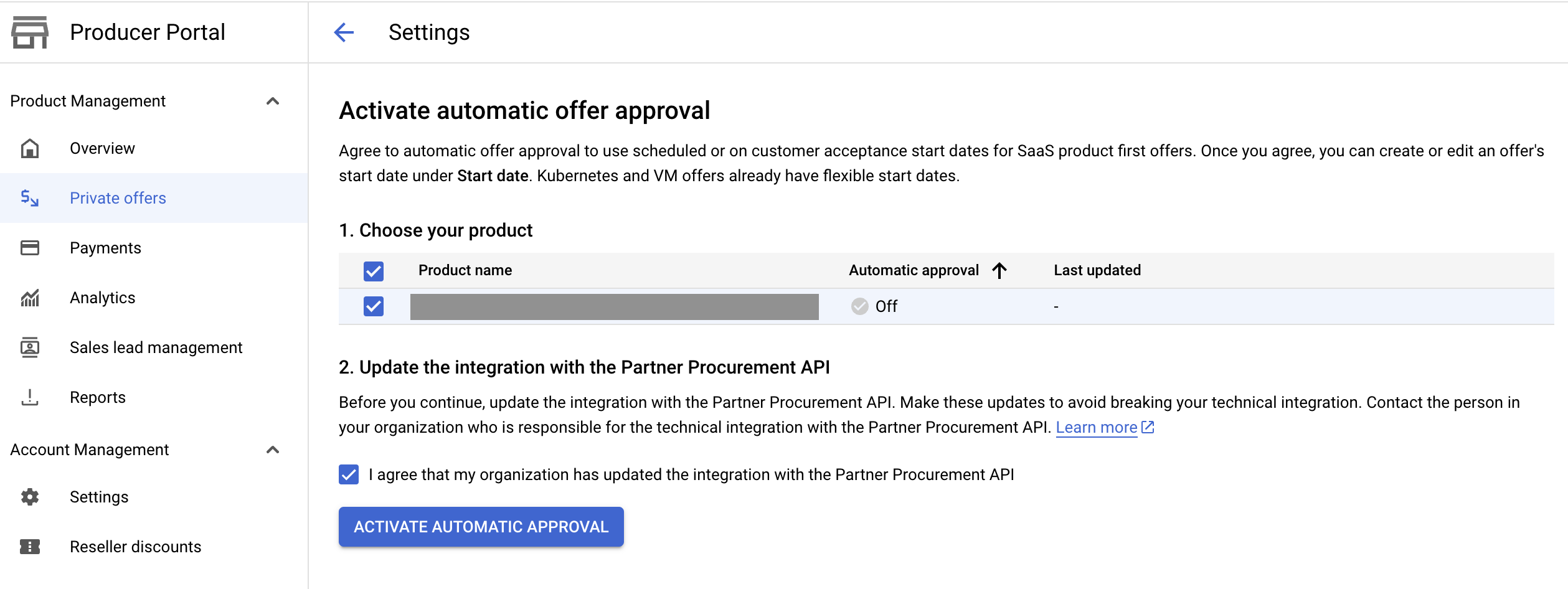 Enable Automatic Offer Approval